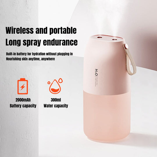 Versatile Dual Sprayer Air Humidifier Rechargeable and Aromatic